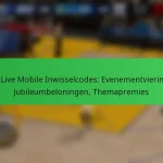 NBA Live Mobile Inwisselcodes: Evenementvieringen, Jubileumbeloningen, Themapremies