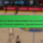 NBA Live Mobile Maandelijkse Pas: Exclusieve valuta, Premium pakketten, Speciale beloningen