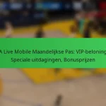 NBA Live Mobile Maandelijkse Pas: VIP-beloningen, Speciale uitdagingen, Bonusprijzen
